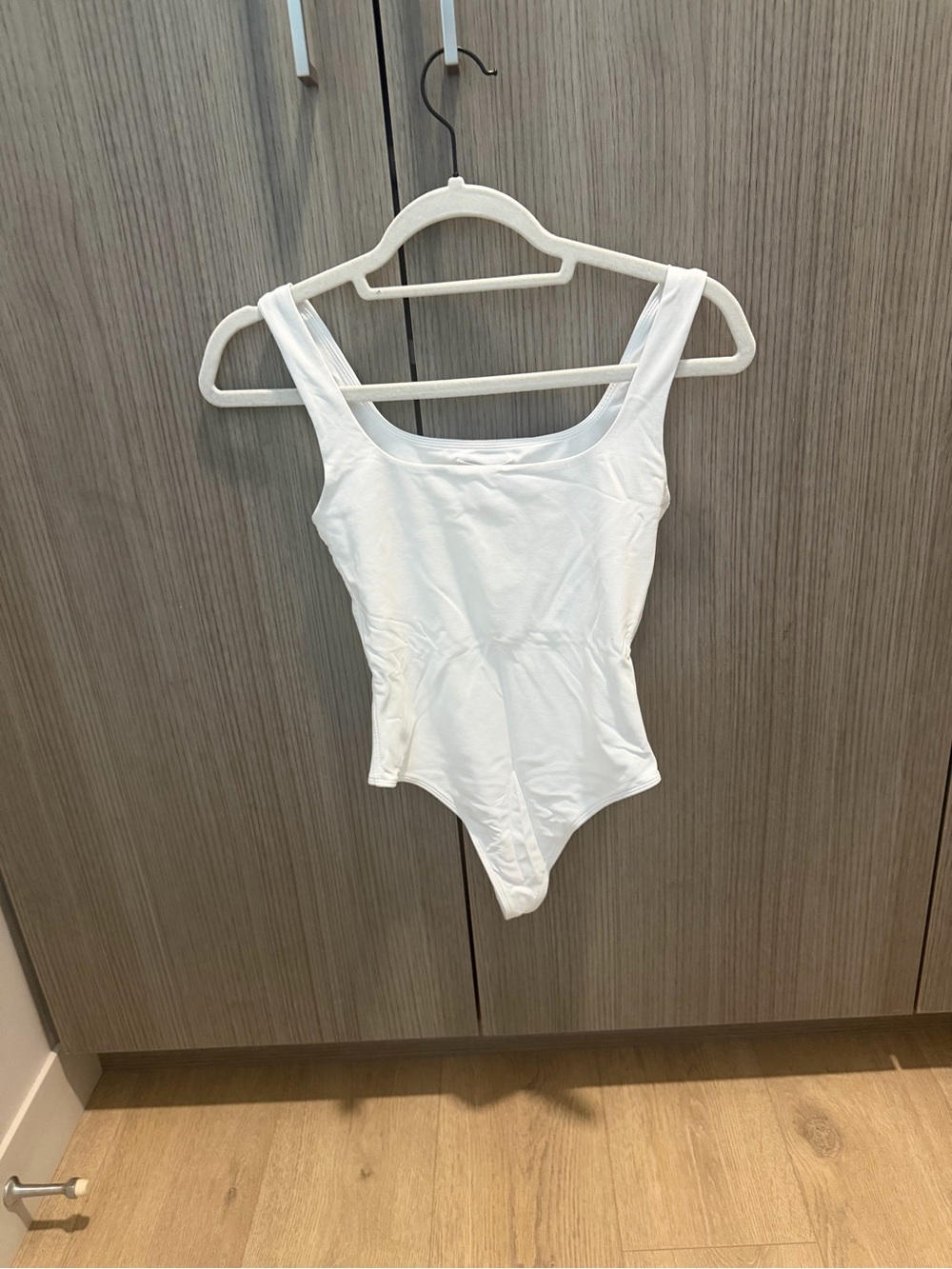 Babaton White Tank Bodysuit